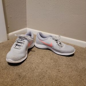 Nike White and Gray Sneakers